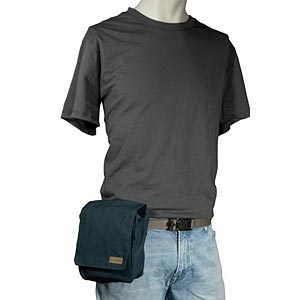 blaue Hüft- und Bauchtasche mit Magnetverschluss