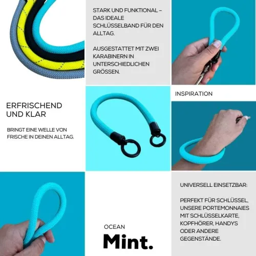 Schlüsselband Schlüsselanhänger mit Karabiner-Ringen