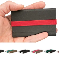 TINY Kartenetui - nicht größer als eine Kreditkarte. Das dünnste und leichteste Portemonnaie.